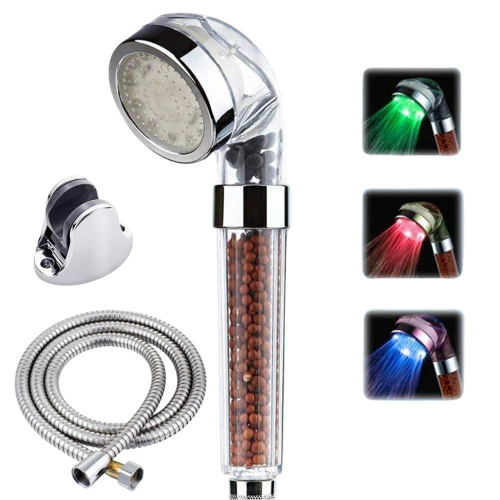 Tasarruflu Boncuklu Ledli Duş Başlık Seti Pil Veya Elektrik Gerekmez Kinetik Enerjili Tasarruflu Boncuklu Ledli Duş Başlık Seti Pil Veya Elektrik Gerekmez Kinetik Enerjili