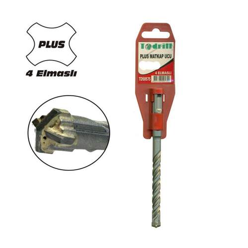 Todrill TD50583 10X210 Sds Plus 4 Elmaslı Matkap Ucu Todrill TD50583 10X210 Sds Plus 4 Elmaslı Matkap Ucu