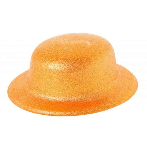 Turuncu Renk Simli Melon Yuvarlak Parti Şapkası 24x26 cm Turuncu Renk Simli Melon Yuvarlak Parti Şapkası 24x26 cm