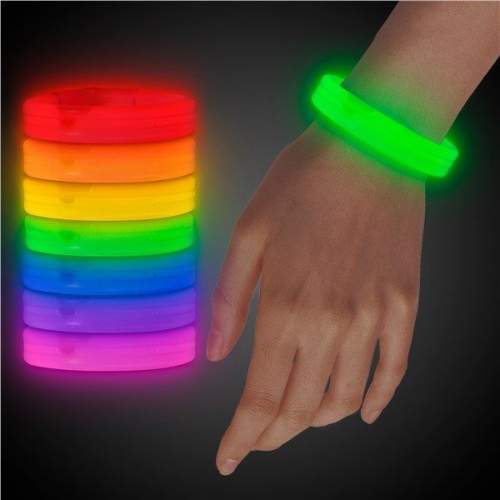 Glow Partisi  Ekstra Kalın Baskı Yapılabilir Fosforlu Bileklik 6 Renk 6 Adet Glow Partisi  Ekstra Kalın Baskı Yapılabilir Fosforlu Bileklik 6 Renk 6 Adet