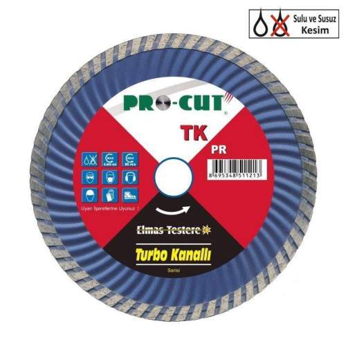 Procut TK 115 mm Turbo Kanallı Elmas Testere Procut TK 115 mm Turbo Kanallı Elmas Testere