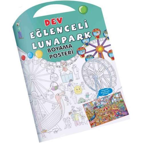 Eğlenceli Lunapark Dev Boyama Posteri  (4022) Eğlenceli Lunapark Dev Boyama Posteri  (4022)