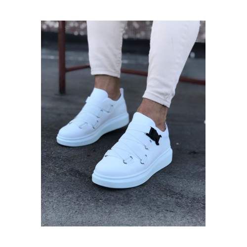 Beyaz Erkek Yüksek Taban  Ayakkabı Beyaz Erkek Yüksek Taban  Ayakkabı