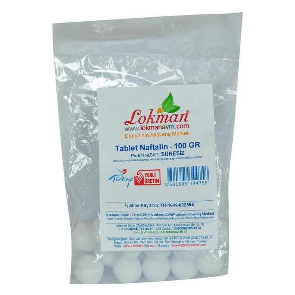 Naftalin Bilya Tablet 100 Gr Paket