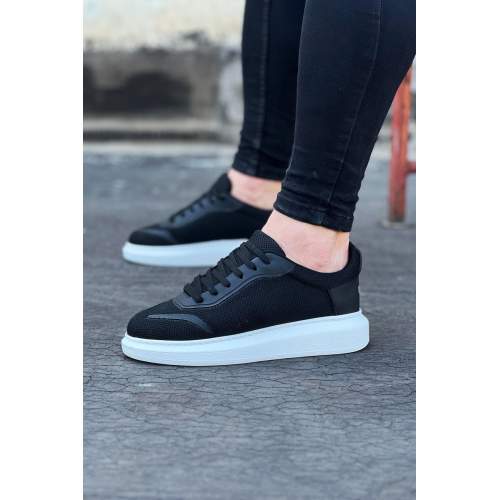 Siyah Triko Erkek Casual Ayakkabı Siyah Triko Erkek Casual Ayakkabı