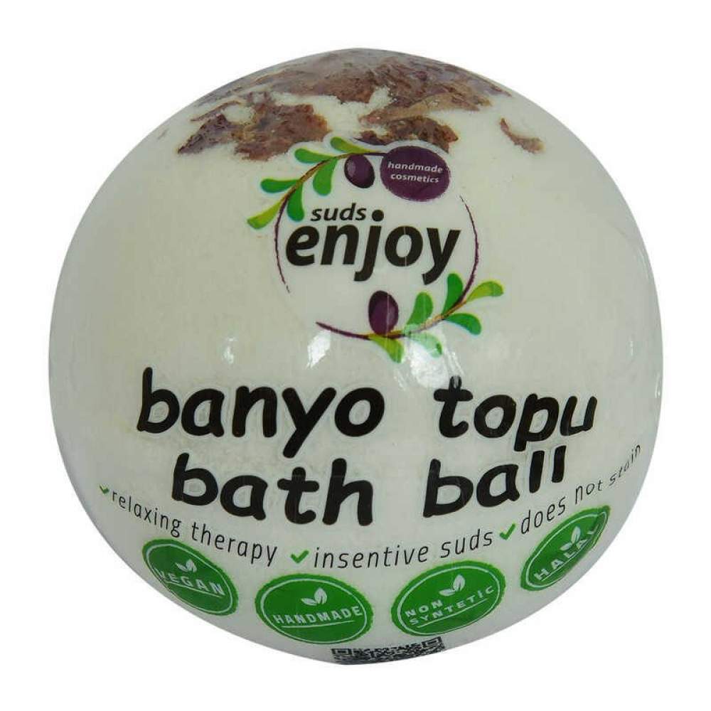 Beyaz Gül El Yapımı Banyo Küvet Topu Sabunu Beyaz 90-120 Gr