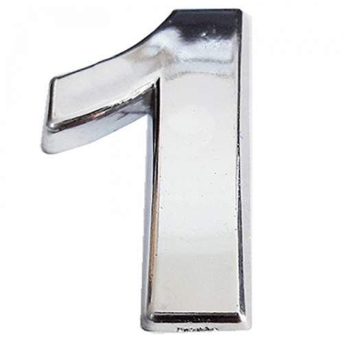 Cemax Krom Yapışkanlı 1 Rakamı 5 cm Cemax Krom Yapışkanlı 1 Rakamı 5 cm