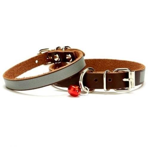 Reflektörlü Kedi ve Yavru Köpek Tasması 1,0x19 cm Kahve Small Reflektörlü Kedi ve Yavru Köpek Tasması 1,0x19 cm Kahve Small