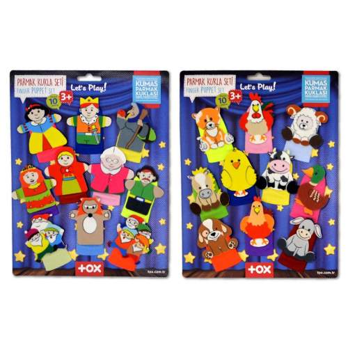 2 Set - 20 Parça  Çiftlik Hayvanları ve Masal Kahramanları Parmak Kukla 2 Set - 20 Parça  Çiftlik Hayvanları ve Masal Kahramanları Parmak Kukla