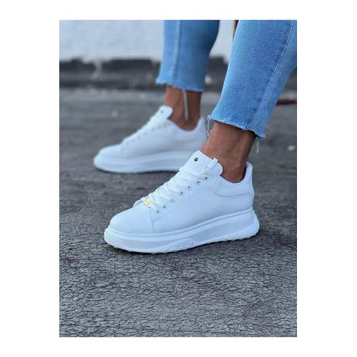 Beyaz Erkek Yüksek Taban Ayakkabı Beyaz Erkek Yüksek Taban Ayakkabı