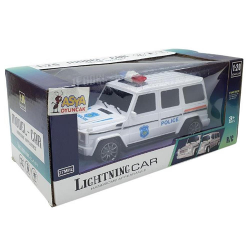 Uzaktan Kumandalı Mercedes Polis Jeep 1:20 Ölçek 18 Cm Beyaz - 13578-887 (Lisinya) Uzaktan Kumandalı Mercedes Polis Jeep 1:20 Ölçek 18 Cm Beyaz - 13578-887 (Lisinya)