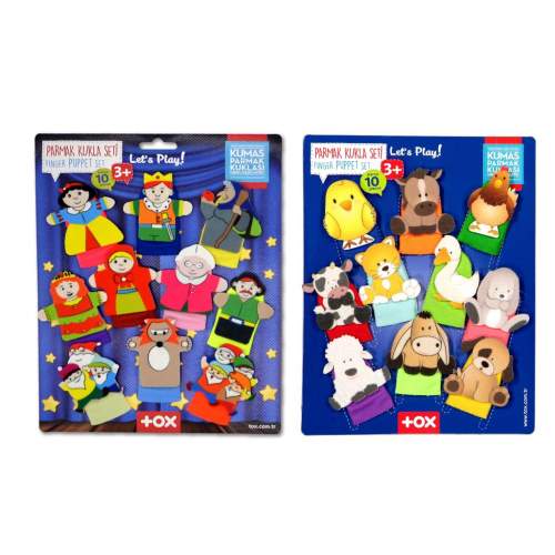 2 Set - 20 Parça  Masal Kahramanları ve Evcil Hayvanlar Parmak Kukla 2 Set - 20 Parça  Masal Kahramanları ve Evcil Hayvanlar Parmak Kukla