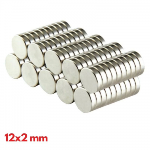 N35 12x2 Mm Neodyum Mıknatıs 50 Adet, Yuvarlak, Nikel Kaplamalı Kaliteli Ve Dayanıklı Ürün N35 12x2 Mm Neodyum Mıknatıs 50 Adet, Yuvarlak, Nikel Kaplamalı Kaliteli Ve Dayanıklı Ürün