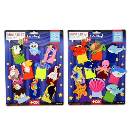 2 Set - 20 Parça  Deniz Canlıları ve Uçan Hayvanlar Parmak Kukla 2 Set - 20 Parça  Deniz Canlıları ve Uçan Hayvanlar Parmak Kukla