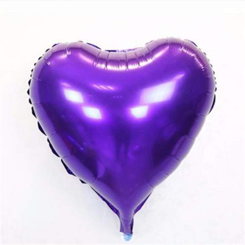 Kalp Balon Folyo Mor 45 cm 18 inç Kalp Balon Folyo Mor 45 cm 18 inç