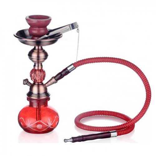 Küçük Boy Taşınabilir Nargile Takımı - Kırmızı Küçük Boy Taşınabilir Nargile Takımı - Kırmızı