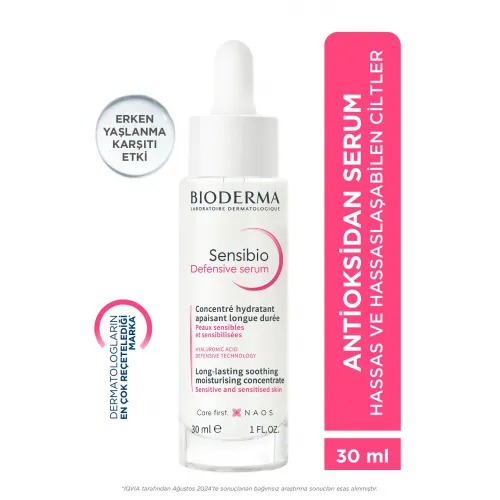 Bioderma Sensibio Defensive Hassas Ciltler Kırışıklık, Yaşlanma Karşıtı Nemlendirici Antioksidan Serum 30 ml