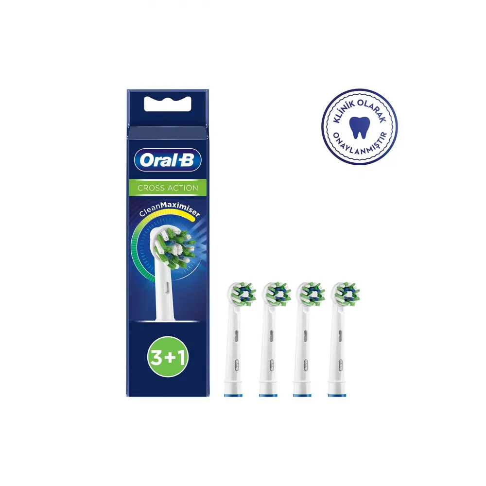 Oral-B Cross Action 3+1 Cleanmaximizer Teknolojili Yedek Fırça Başlığı