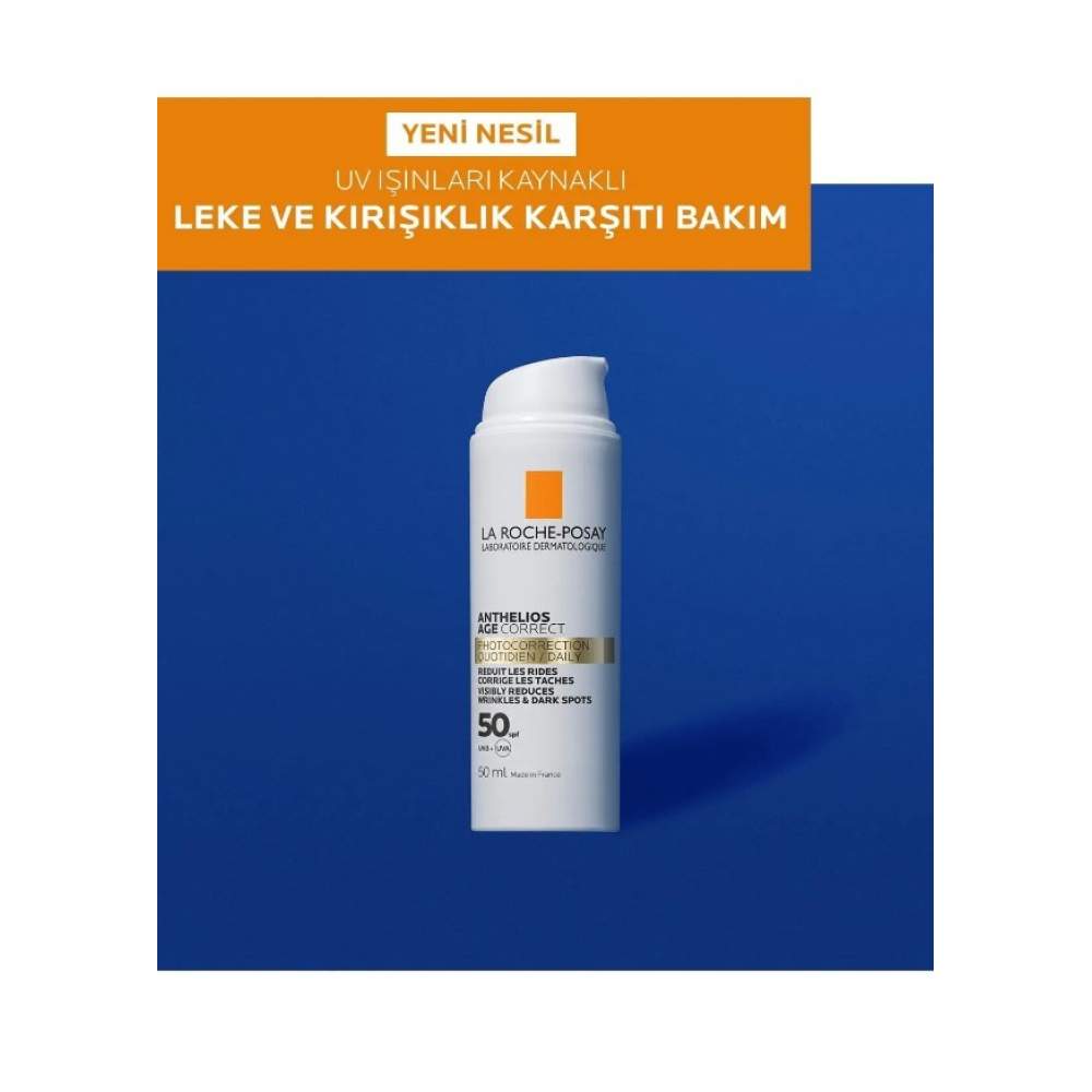 La Roche Posay Anthelios Age Correct 50 ml Spf50+ Leke ve Kırışıklık Karşıtı Renkli Güneş Kremi