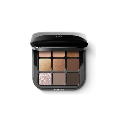 Kıko Göz Farı Paleti - New Glamour Multi Finish Eyeshadow Palette 01 Earth Tones