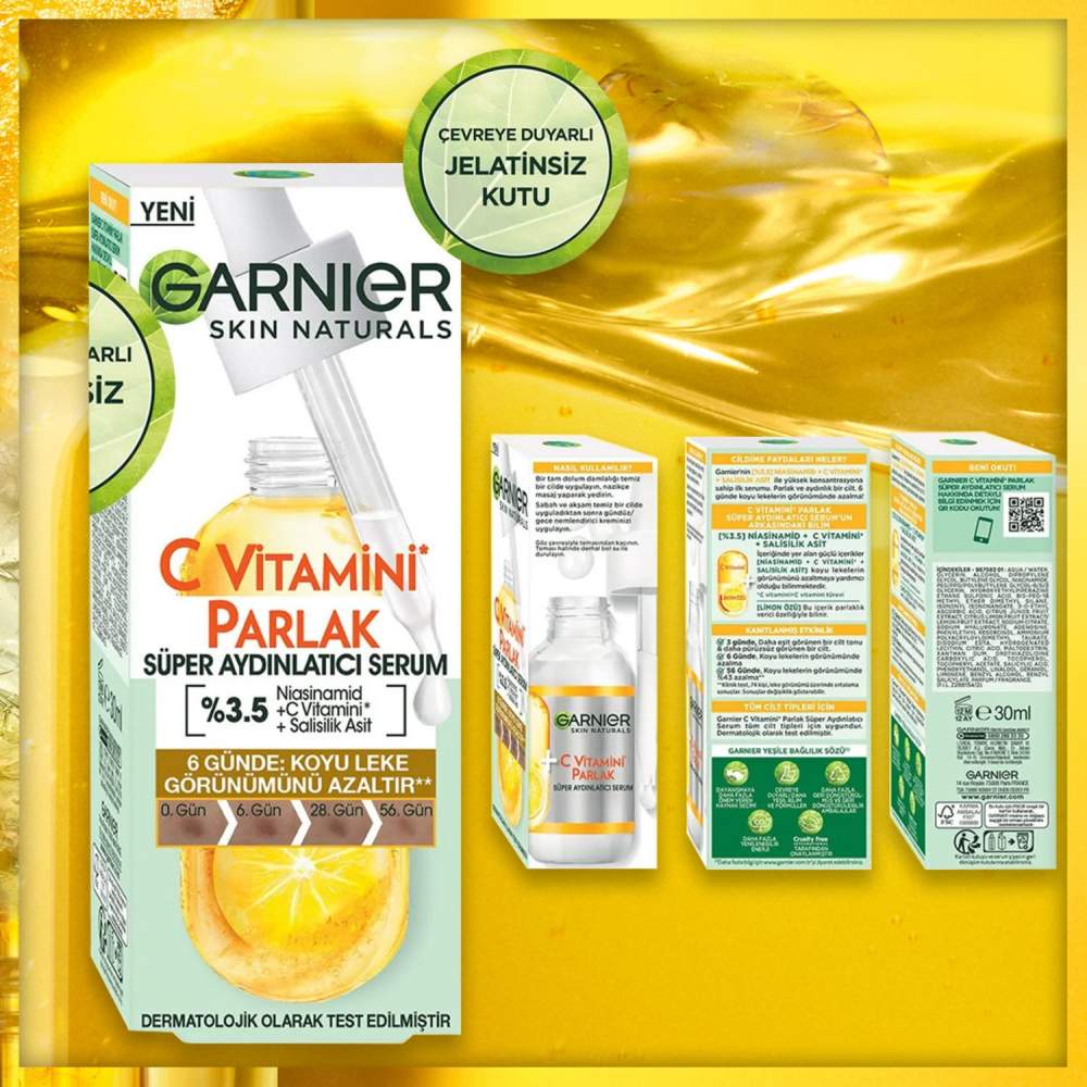 Garnier C Vitamini 30 ml Parlak Süper Aydınlatıcı Serum