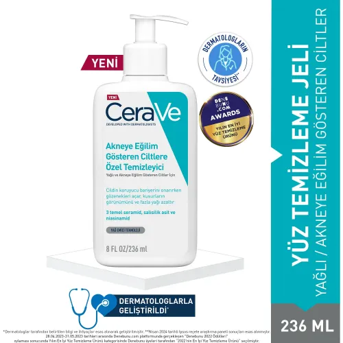 Akneye Eğilim Gösteren Ciltler Için Özel Temizleyici 236ml Akneye Eğilim Gösteren Ciltler Için Özel Temizleyici 236ml