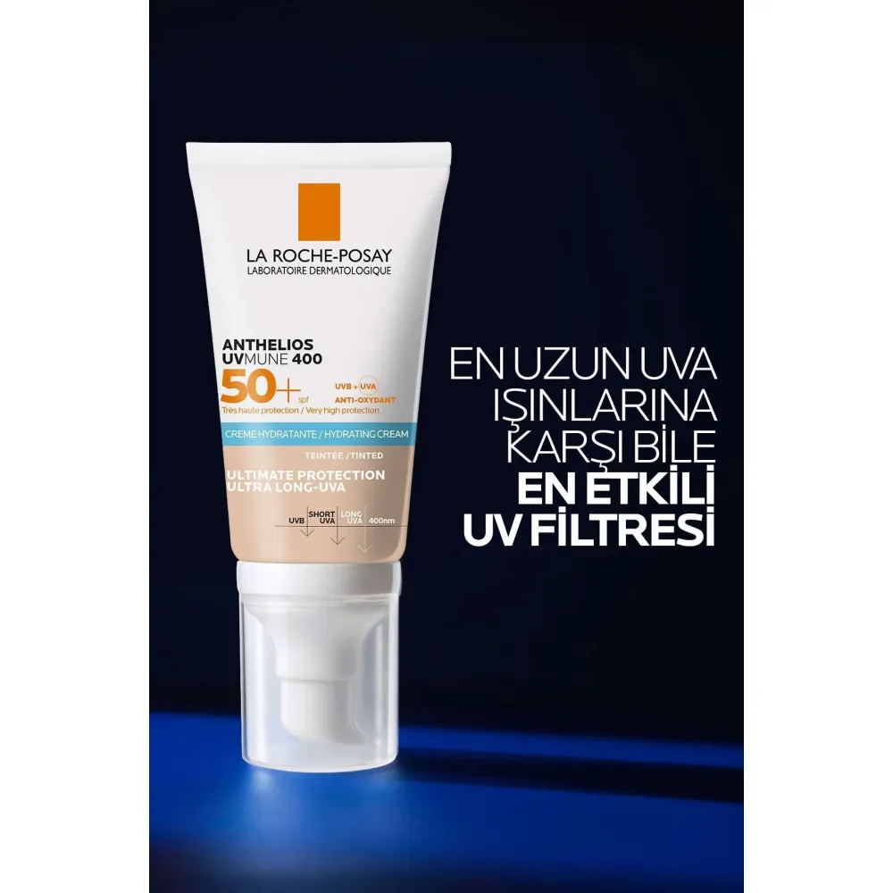 La Roche-Posay 50 ml Anthelios UVmune 400 SPP50+ Hydrating Cream Tinted Güneş Kremi