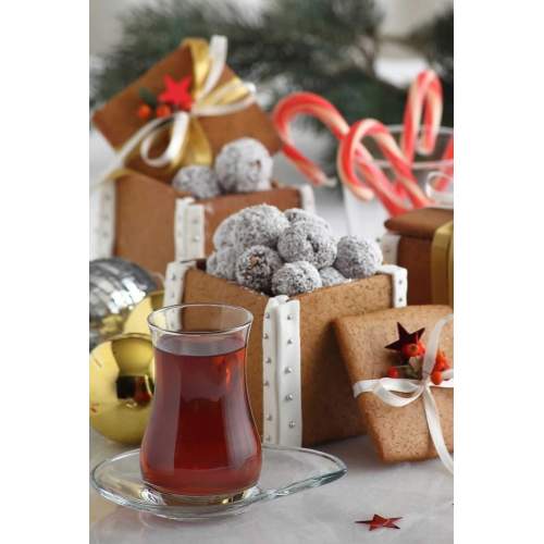 Lav Eva Seti Tabaklı 12 Parça Çay Bardağı Lav Eva Seti Tabaklı 12 Parça Çay Bardağı