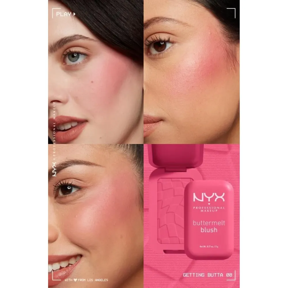 Nyx Professional Makeup Buttermelt Blush 08 Getting Butta Kremsi Pudra Allık