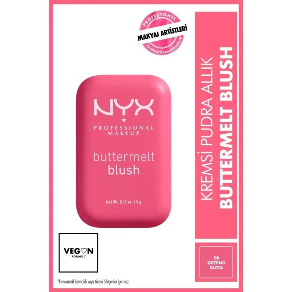 Nyx Professional Makeup Buttermelt Blush 08 Getting Butta Kremsi Pudra Allık