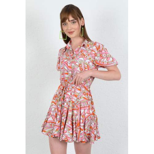 KAKTÜS Viskon Empirme Kumaş Geometrik Desen Etekleri Volanlı Elbise-Pembe SD4S5OR0ZAdX KAKTÜS Viskon Empirme Kumaş Geometrik Desen Etekleri Volanlı Elbise-Pembe SD4S5OR0ZAdX