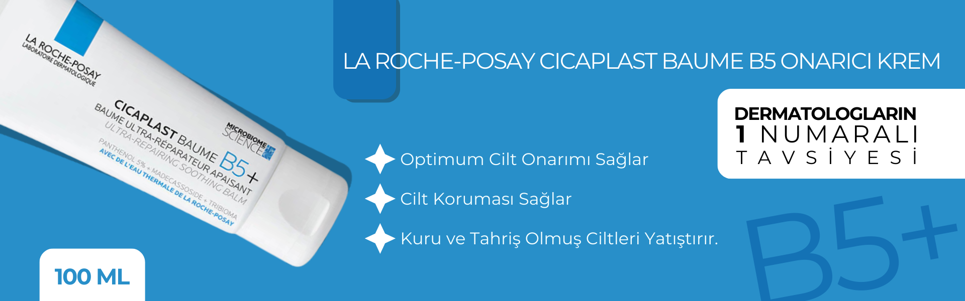 La Roche-Posay Cicaplast Baume B5 100 ml Onarıcı Krem