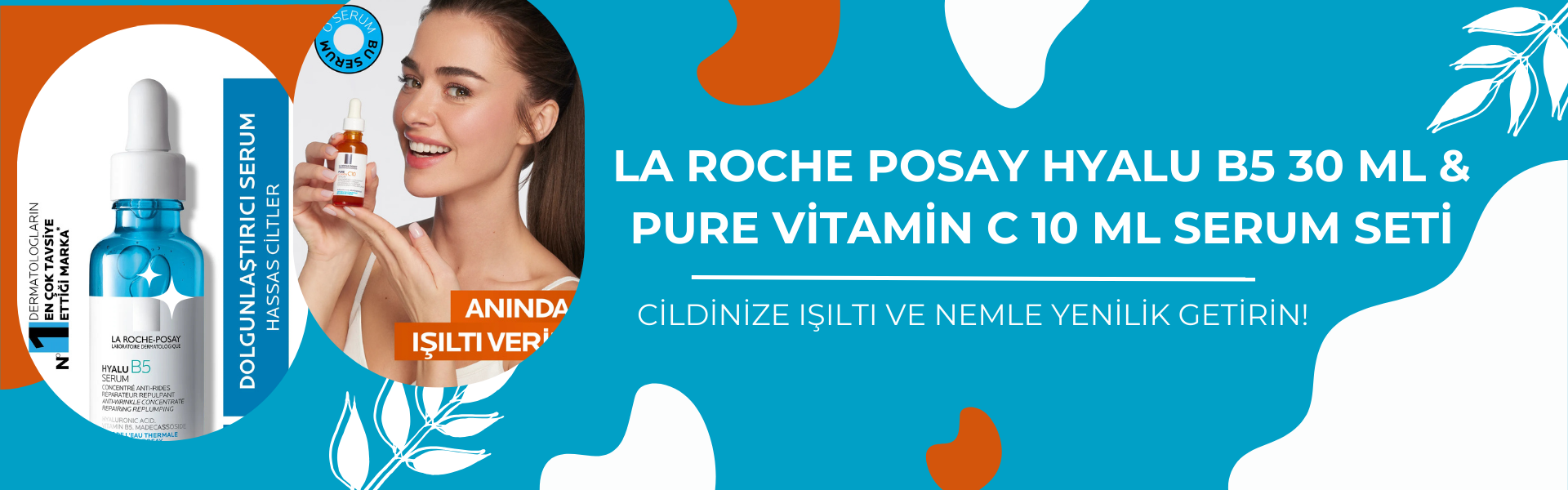 La Roche Posay Hyalu B5 & Pure Vitamin C Serum Seti