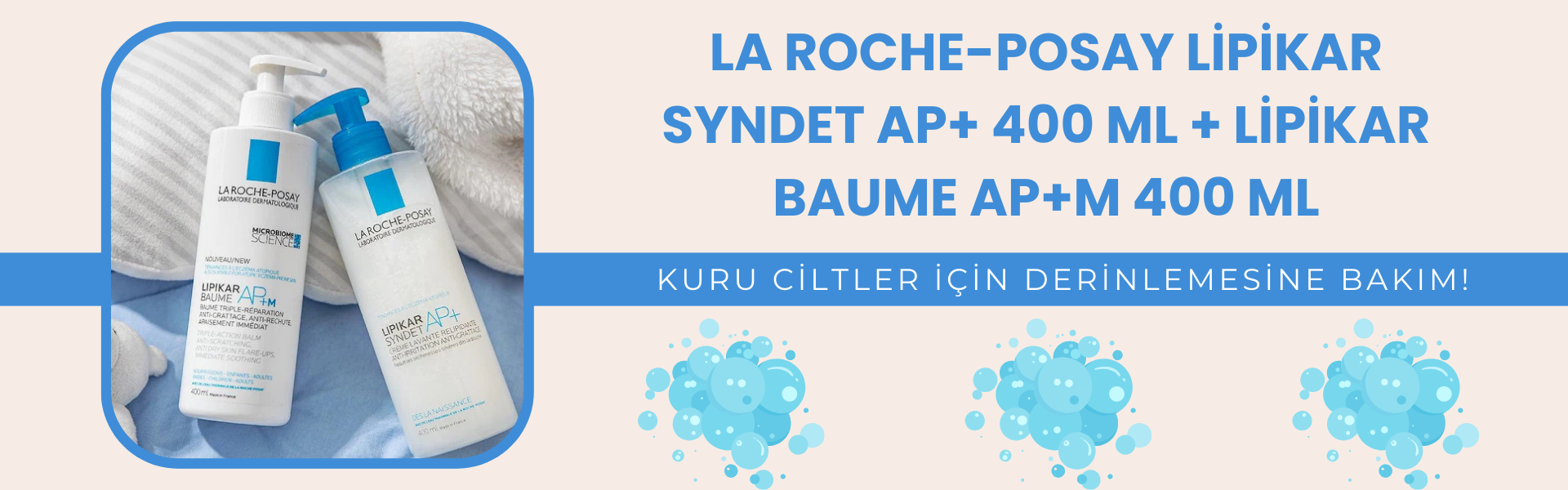 La Roche-Posay Lipikar Syndet AP+ ve Baume AP+M Set